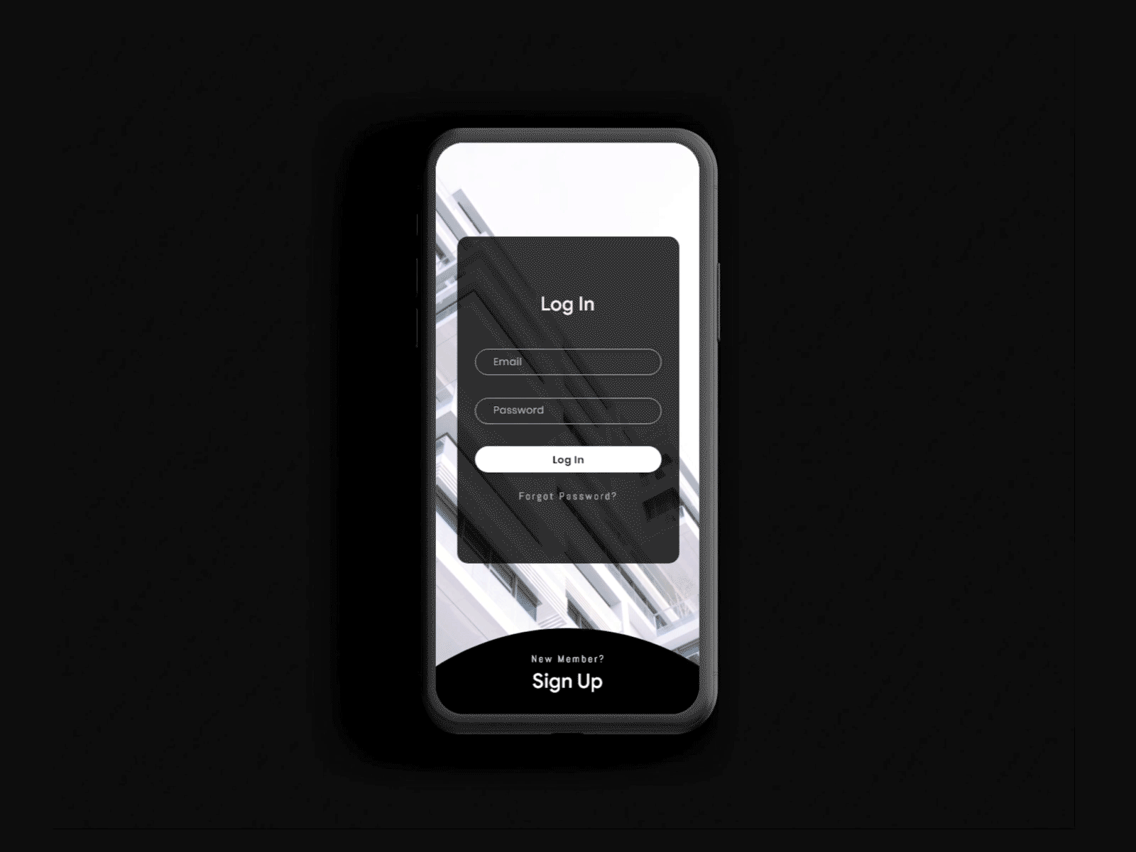 App Sign up | Login Screen Design Idea