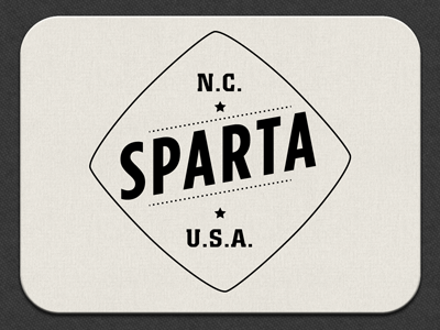 Sparta, NC Logo Concept bw logo