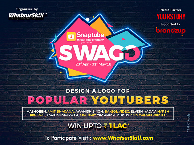 WhatsurSkill’s SWAGG Logo Design Contest 2018 contest designer graphic designer logo logo design logo designer