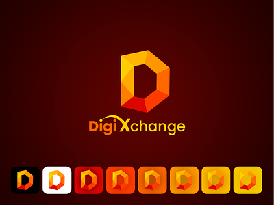 Logo For Letter D creative logo design digi logo digital exchange graphic design logo logo design logo for crypto logo for d logo for exchange logo for x logo inpiration trading logo uiux