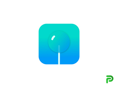 POP Icon app icon app logo app logo design branding design illustration logo lollipop simple clean minimal app logo