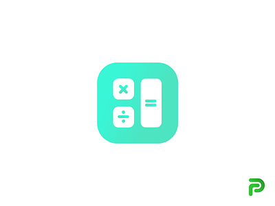 Mint Calculator app icon app logo app logo design branding design icon illustration logo minimalist logo mint calculator simple clean minimal app logo