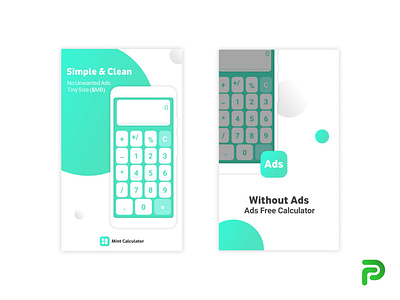 Mint Calculator Screen Shots app icon app logo app logo design branding design icon illustration logo simple clean minimal app logo ui vector