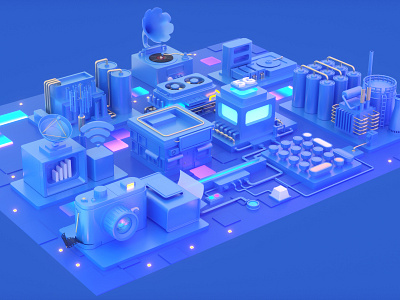 5G in the future c4d design ux web