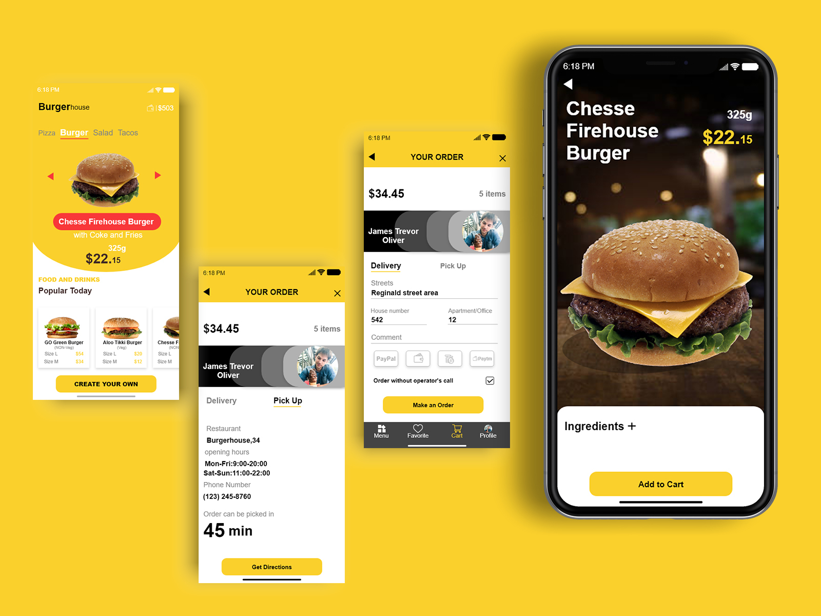 Burgerhouse-MobileApp by Adarsh Bhatnagar on Dribbble