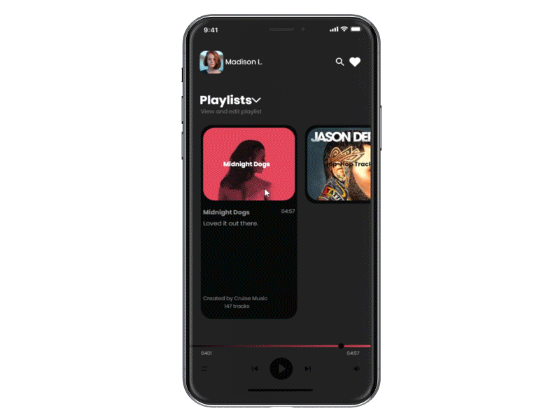 Music app interaction