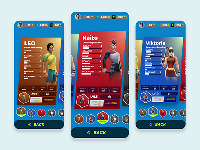 Player profile Screen adobe xd app branding dailyui design gameapp mobile moblieapp tennis tennisclash ui ui ux uiux uiuxdesign