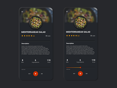 Food Recipe app app branding dailyui design figma figmadesign mobile moblieapp ui