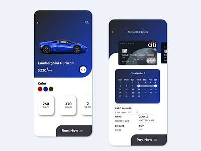 payment&Details Screen