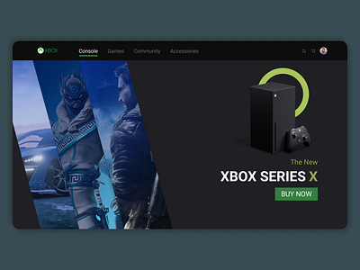 Xbox Website Concept