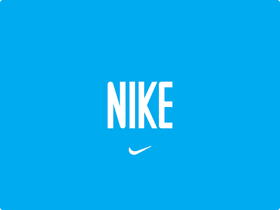 Nike Minimalist branding illustration logo typography vector