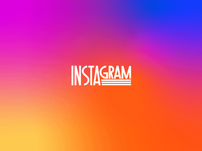 Instagram Minimalist branding graphic design illustration logo typography ui vector