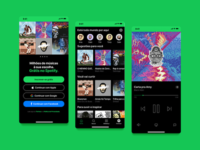 New Spotify UI Study adobe xd app design figma graphic design icon illustration mobile spotify ui user interface ux vector