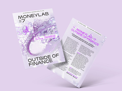 Money Lab #7: Outside of Finance. amsterdam branding editorial design graphic design identity illustration mary universe money lab netherlands typography