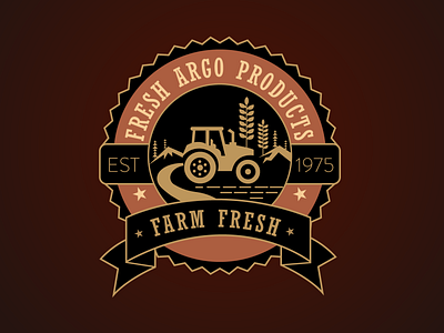 Farm Fresh Vintage Logo branding design farm fresh logo farming logo illustration logo vector vintage logo vintage logo design