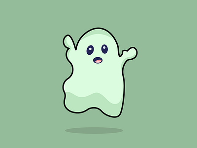 Halloween Ghost Illustration Concept