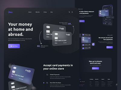 Utex - Online Payment Landing Page