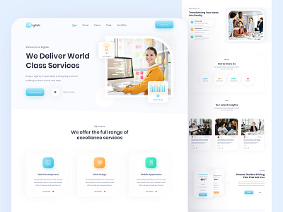 Digilab Creative Agency Landing Page agency agencywebdesign branding corporateweb corporatewebdesign creative creative design creativeagency landing page design landingpage modern design ui web webdesign