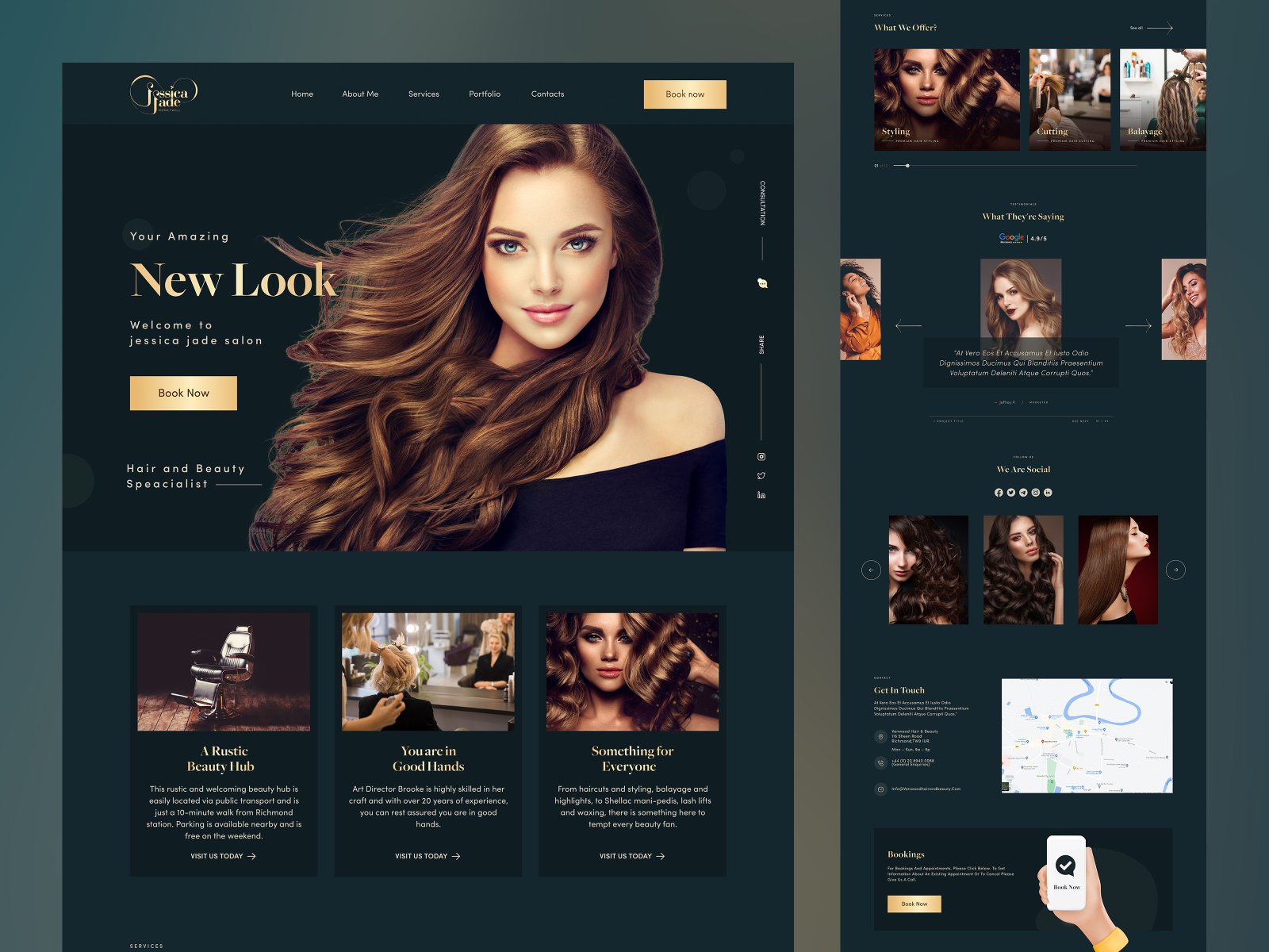 Beauty Saloon Website Design by Suzauddoula Bappy on Dribbble