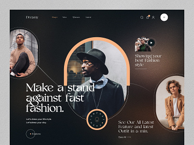 Fashion e-commerce store web design appdesign appui branding brandweb clothfashionwebsite clothingstoreweb darkwebdesign design ecommerceweb ecommercewebdesign fashionwebdesign landing page design landingpage minimal modern design modernwebdesign trendywedesign ui webapp webdesign