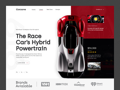 Carzone Automobile Shop website Design branding car carsellingwebsitedesign carselllandingpage carsellwebsite carshop caruidesign carweb carwebsite carwebui design landing page design landingpage minimal modern design ui web webdesign