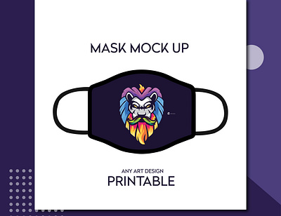 Mask Mockup art design illustraion illustration art mask mockup print design vector