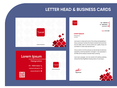Business Card & Letter Head adobe branding business cards colour design illustrator letter head mockup photoshop print design ui