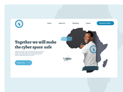 cyber peace africa branding concept cyber cybersecurity design icon ngo sleek ui ux website website design