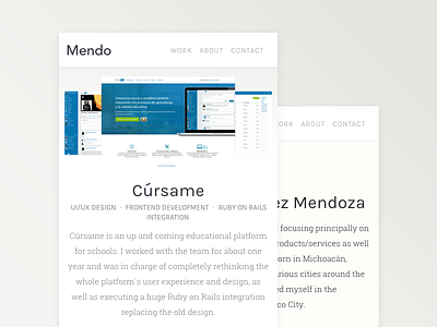 Mendo clean mendo portfolio responsive website