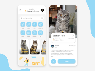 Pet Lover Redesign marketplace mobile app pet ui ux