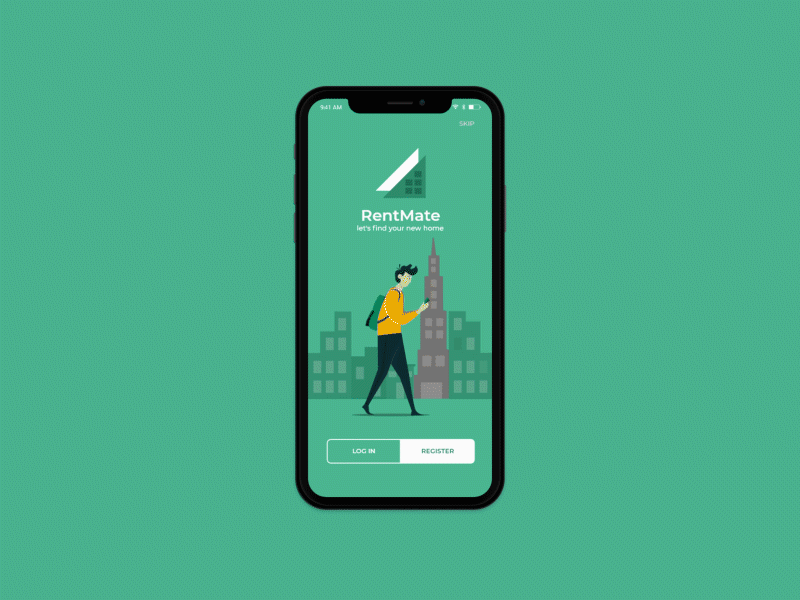 RentMate | Flat Finder App apartment app branding casestudy concept design flat illustration mobile rent rental rentmate ui ux