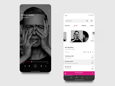 Music Application aftereffects album animation animations app appdesign application clean design digital design interaction interface minimal mobile music musicplayer playlist ui ux xd