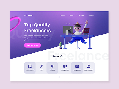 Landing Page daily ui dailyuichallenge landing page ui