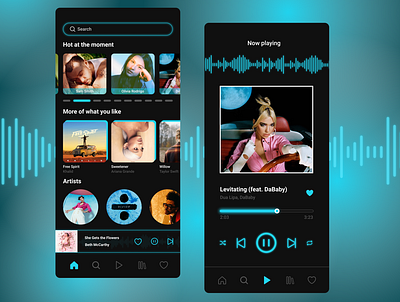 Music Player daily ui dailyuichallenge music app music app ui music player ui