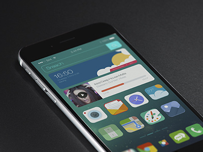 flat iphone6 gui