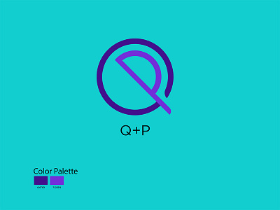 Q+P Letter Logo Design