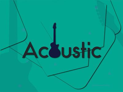 Acoustic Guitar Logo Design brand identity branding logo corporate identity logo design logo designer logos.