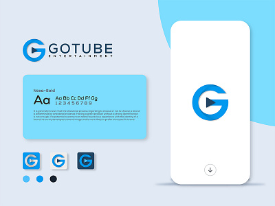 Go-Tube Logo Design brand identity branding logo corporate identity logo design logo designer logos.
