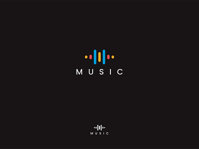 M Letter Mark Music Logo brand design brand identity corporate design illustration it service logo design logo designer logos. m letter logo music music app music player