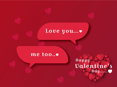 chat with Happy Valentine s Day branding design happy holidays illustration love chat love day ui valentine valentines valentines day