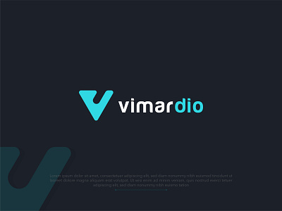 "Vimardio" video sharing platform logo design animation apps logo brand identity branding graphic design illustration logo logo design logo designer video marketing logo video sharing