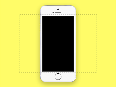 iPhone 5S for Dribbble .Sketch