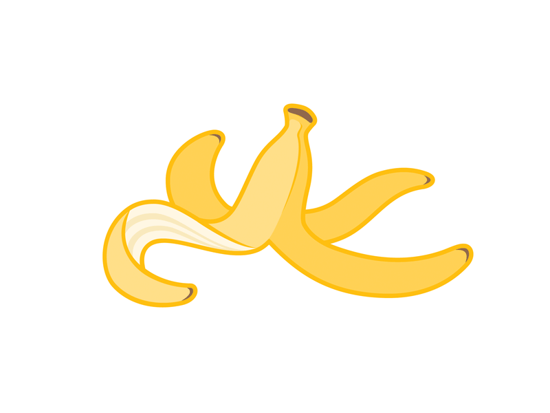 Banana Peel Illustration banana illustration peel