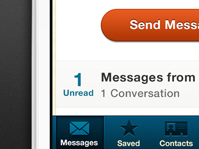 Messaging App Concept app design iphone