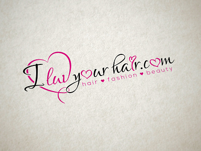 I Luv Your Hair beauty fashion hair logotype
