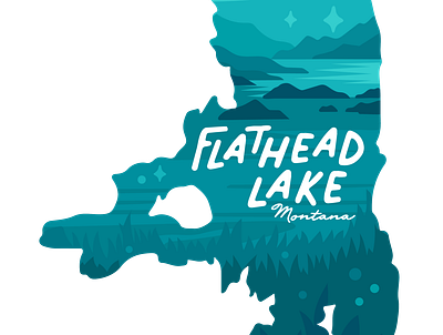 Flathead Lake Sticker