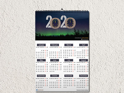 Wall Calendar Design branding calendar 2020 calendar design icon illustration print print design