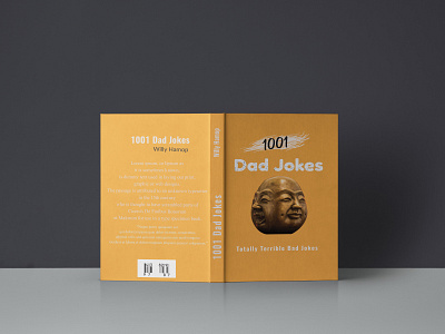 1001 Dad Jokes - Book Cover book cover branding design flat illustration print print design