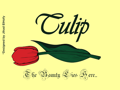 tulip branding design illustration logo vector