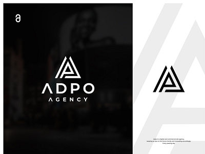 Adpo Agency Logo Design 3d app brand design brand identity brand identity design branding branding design design flat graphic design icon illustration logo logo design minimal minimalist typography ui ux vector